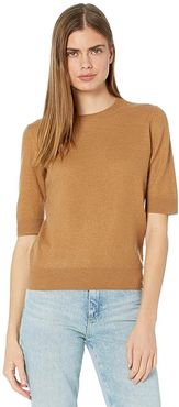 Short Sleeve Pullover (Amber) Women's Clothing