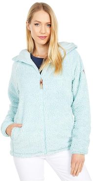 Lynx Full Zip Fleece (Ether Blue) Women's Fleece