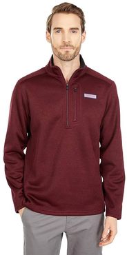 Mountain Sweater Fleece 1/4 Zip (Crimson) Men's Clothing