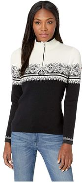 Moritz Feminine (K-Black/White/Dark Charcoal) Women's Sweater