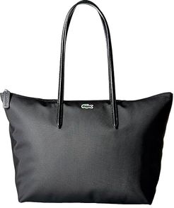 L.12.12 Concept Large Shopping Bag (Black 1) Tote Handbags