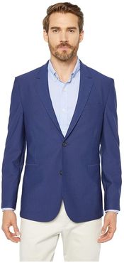 Birdseye Blazer (Medium Blue Solid) Men's Clothing