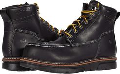 I-90 DuraShocks Moc-Toe CarbonMAX 6 Work Boot (Black) Men's Work Lace-up Boots