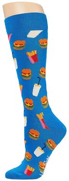 Hamburger Sock (Medium/Blue) Men's Crew Cut Socks Shoes