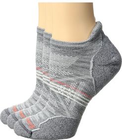 PhD Outdoor Light Micro 3-Pack (Light Gray) Women's Crew Cut Socks Shoes