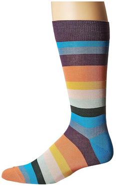 Artist Stripe Socks (Multi) Men's No Show Socks Shoes