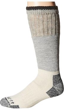 Artic Wool Boot Crew Socks 1-Pair Pack (Heather Black) Men's Crew Cut Socks Shoes