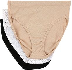 Elance Breathe French Cut 3-Pack (Light/Simple Dot/Black) Women's Underwear