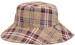 CTH8176 Plaid Bucket (Camel) Caps