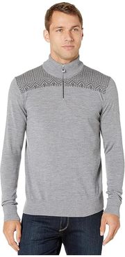 Eirik Masculine Sweater (Smoke/Dark Charcoal) Men's Sweater