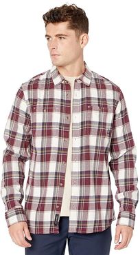 Banfield III Flannel Shirt (Antique White/Port Royale) Men's Clothing