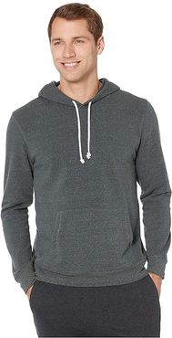 Baseline Pullover Solid Hoodie (Gunmetal) Men's Clothing