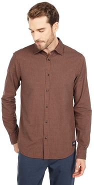 Regular Fit - Structured Check Shirt with Tape Sleeve Detail (Combo A) Men's Clothing