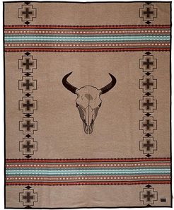 Jacquard Blanket Robe (Tan/American West) Blankets