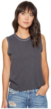 Inside Out Slub Sleeveless T-Shirt (Coal Pigment) Women's Sleeveless