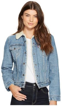 Original Sherpa Trucker Jacket (Divided Blue) Women's Coat