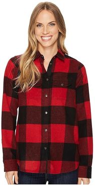 Canada Shirt (Red) Women's Long Sleeve Button Up