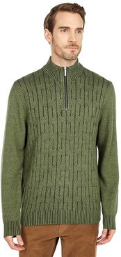 Deep Sea 1/2 Zip (Beetle Green Heather) Men's Clothing