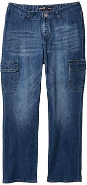 Seated Classic Straight Jeans w/ Magnetic Closure and Thigh Pockets in Peyre Medium (Peyre Medium) Men's Jeans