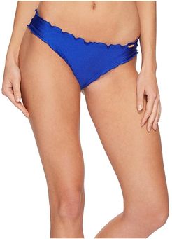 Cosita Buena Full Ruched Back Bikini Bottom (Electric Blue) Women's Swimwear