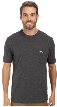 New Bali Skyline T-Shirt (Charcoal Heather) Men's Short Sleeve Pullover