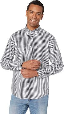 Twain Button Down Shirt Classic Fit (Dress Shirt Navy) Men's Clothing