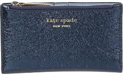 Spencer Metallic Small Slim Bifold Wallet (Metallic Night) Handbags