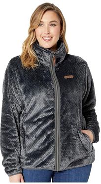 Plus Size Fire Side II Sherpa Full Zip (Shark) Women's Coat