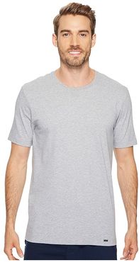 Living Short Sleeve Crew Neck Shirt (Grey Melange) Men's T Shirt
