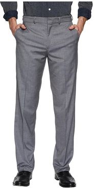 Straight Fit Stretch Dress Pants (Grey) Men's Dress Pants