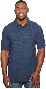 Big and Tall Classic Fit Mesh Polo (Classic Royal Heather) Men's Short Sleeve Knit