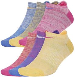 Everyday Lightweight No Show Socks 6-Pair (Multicolor 4) Women's Low Cut Socks Shoes