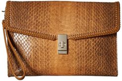Everett Ruth Clutches (Cognac) Clutch Handbags