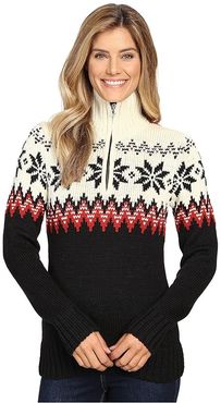 Myking Sweater (Black/Raspberry) Women's Sweater