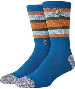 Joan Pact (Blue) Men's Crew Cut Socks Shoes