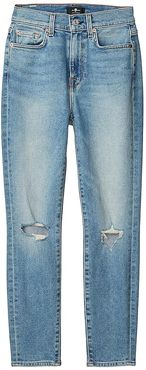 The High-Waist Ankle Skinny in Rose Avenue Destroyed (Rose Avenue Destroyed) Women's Jeans
