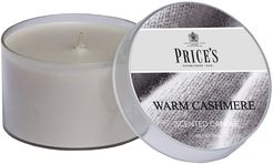 Warm Cashmere Scented Candle Transparent Tin  Candela