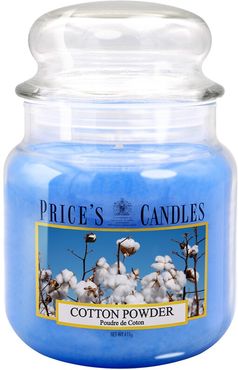 Cotton Powder Scented Candle In Medium Jar  Candela