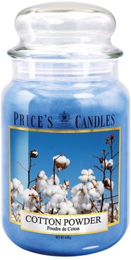 Cotton Powder Scented Candle In Large Jar  Candela