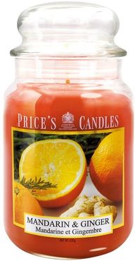 Mandarin & Ginger scented candle in large jar