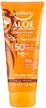 Aloe Crema Solare Tattoo Specialist Spf 50+