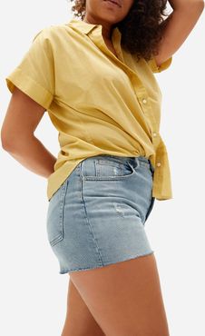 Cheeky Denim Short by Everlane in Distressed, Size 32