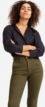 Slim Leg Crop Pant by Everlane in Lunar Green, Size 16