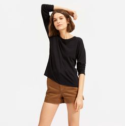 Air Long-Sleeve T-Shirt by Everlane in Black, Size XL