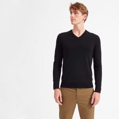 Cashmere V-Neck Sweater by Everlane in Black, Size XXL