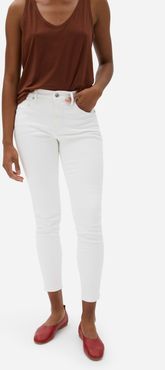 Authentic Stretch Mid-Rise Skinny by Everlane in White, Size 28