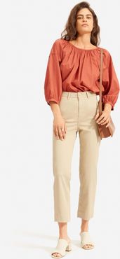 Lightweight Straight Leg Crop by Everlane in Light Khaki, Size 16