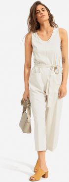 Luxe Cotton Jumpsuit by Everlane in Sandstone, Size S