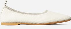 Ballet Flat in ReKnit by Everlane in Off-White / Oatmeal, Size 6.5