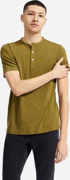 Air Henley Shirt by Everlane in Olive, Size XL